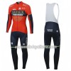 Tenue Maillot M/L + Collant à Bretelles 2018 Bahrain Merida N001